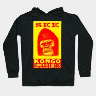 Kongo The Circus Gorilla - For Dark Background Hoodie